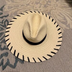 Stylish Cream and Black Women's Hat
